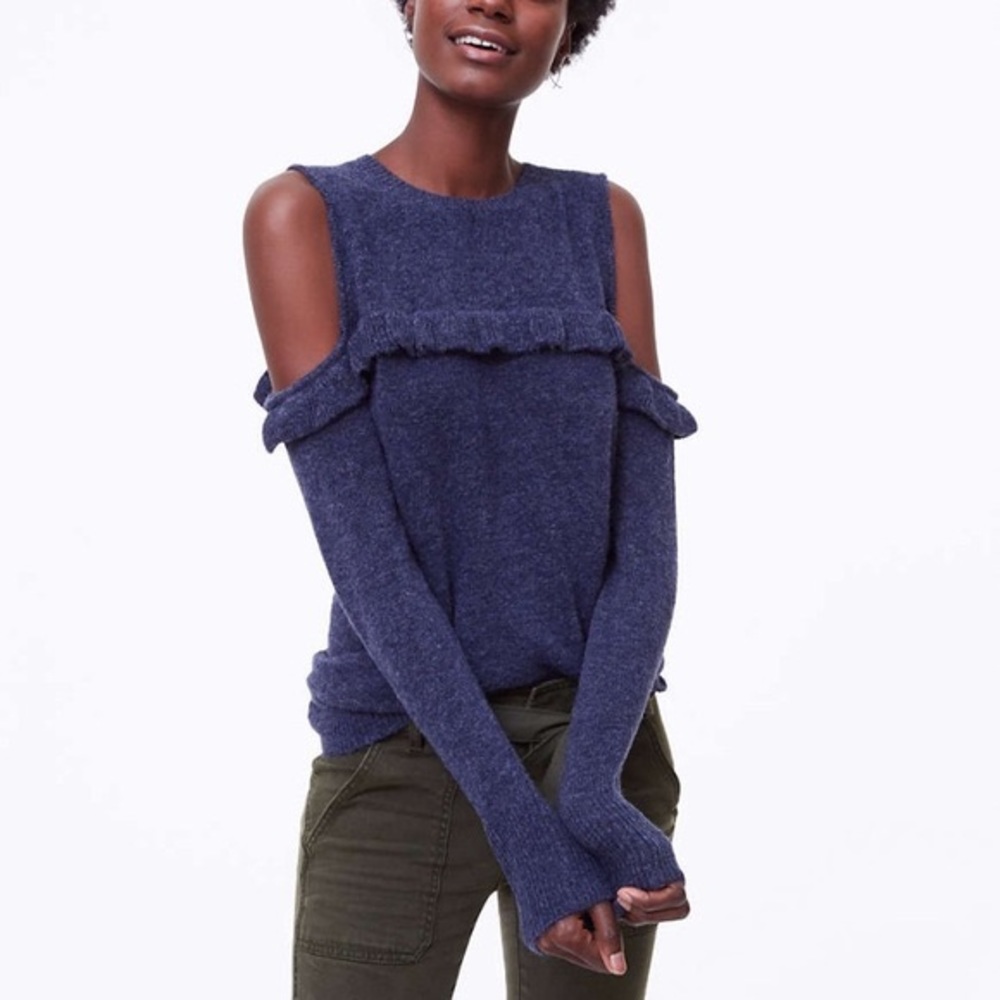 Loft Cold Shoulder Sweater